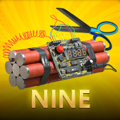 Nine number nine card icon